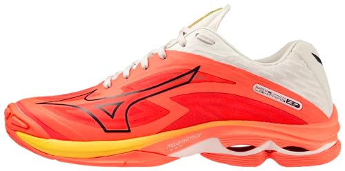 Mizuno Unisex Wave Lightning Z7 Volleyballschuhe, Neonflame, Schwarz, Bolt2neo, 40.5 EU von Mizuno