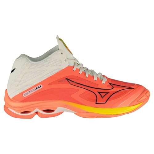 Mizuno Unisex Wave Lightning Z7mid Volleyballschuhe, Neon Flame Black Bolt 2, 50 EU von Mizuno