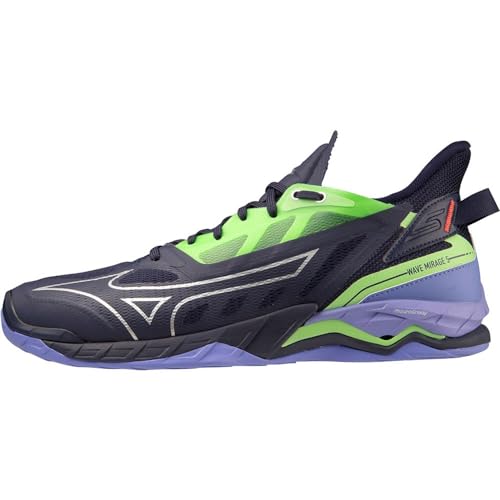 Mizuno Unisex Wave Mirage 5 Leichtathletik-Schuh, Eblue Techgreen Lolite, 44.5 EU von Mizuno