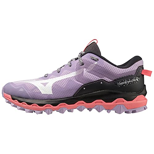 Mizuno Unisex Wave Mujin 9 Traillaufschuh, Pastel Lilac/White/Sun Kissed Coral, 40 EU von Mizuno