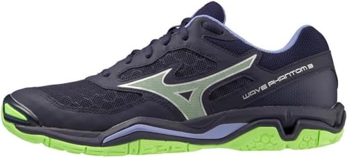 Mizuno Unisex Wave Phantom 3 Indoor, Eblue Techgreen Lolite, 48.5 EU von Mizuno