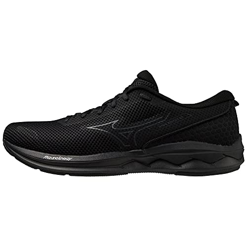 Mizuno Unisex Wave Revolt 3 Straßen-Laufschuh, Black/Ebony/Black, 36.5 EU von Mizuno