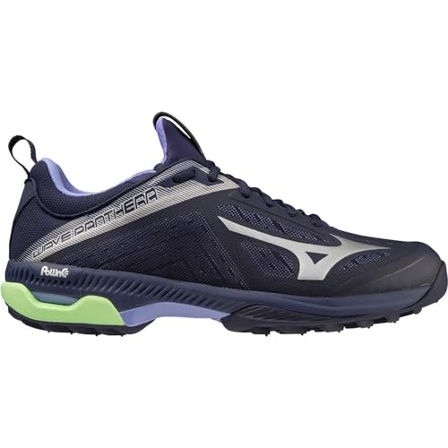 Mizuno Unisex Wave Stealth Neo Leichtathletik-Schuh, Blau (Evening Blue Techno Green Iolite), 48.5 EU von Mizuno
