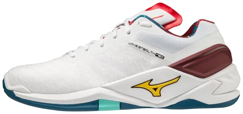 Mizuno Unisex Wave Stealth Neo Sneaker, Weiß/Blau (White Highvisibility MBlue), 51 EU von Mizuno