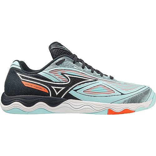 Mizuno Unisex Wellen-Medaille 7 Tischtennis, Tturquoise Cblue Soleil, 40.5 EU von Mizuno