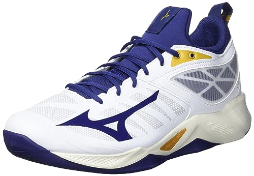 Mizuno Unisex Wellenmaße: Volleyball, White Blueribbon MP Gold, 40.5 EU von Mizuno