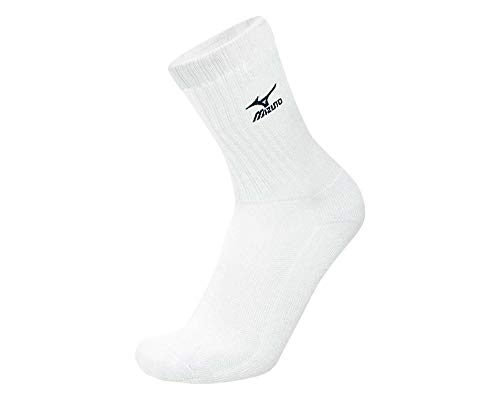 Mizuno Volleyball Socks Medium, Weiß/Navy., 35-37 von Mizuno