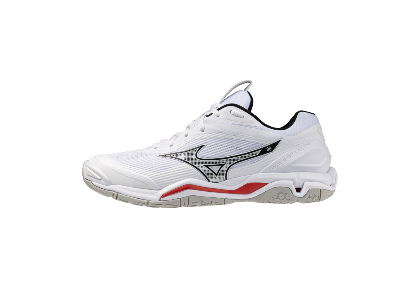 Mizuno WAVE STEALTH 6 LivingCoral/SnowWhite Handballschuh von Mizuno