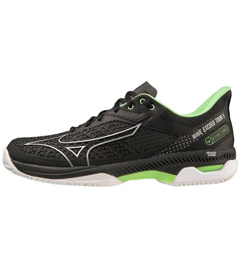 Mizuno Wave Exceed Tour 5 Sandplatz/Clay schwarz Herren Tennisschuh von Mizuno