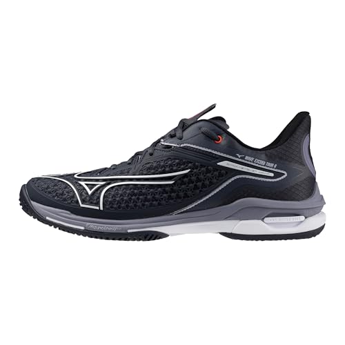 Mizuno Wave Exceed Tour 6 Ac Tennisschuh für Herren, Odyssey Grey-White, 45 EU von Mizuno