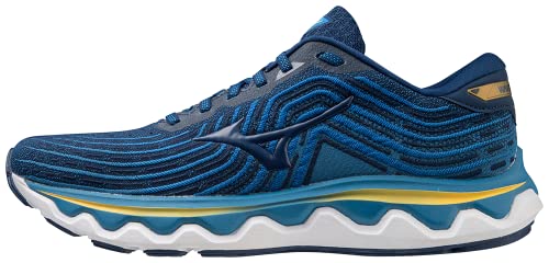 Mizuno Wave Horizon 6 Herren Laufschuhe Farbe: Blau/Blau (13); Größe: EUR 46.5 | US 12.5 | UK 11.5 von Mizuno