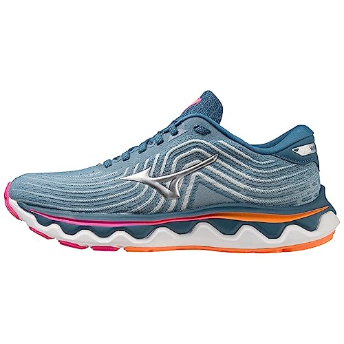 Mizuno Wave Horizon 6 Straßenlaufschuhe für Frauen Hellblau 37 EU von Mizuno