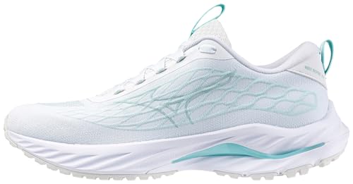 Mizuno Wave Inspire 20 Damen-Laufschuh, Weiß/Aquifer, 42.5 EU Mizuno Wave Inspire 20 Damen-Laufschuh, Weiß/Aquifer, 42.5 EU von Mizuno