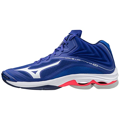 Mizuno Wave Lightning Z6 Mid Volleyballschuhe Unisex Erwachsene Unisex, Mehrfarbig - Mehrfarbig (Reflex Blue C White Divapink) - Größe: 40 EU von Mizuno