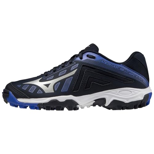 Mizuno Wave Lynx Feldhockey-Schuh, Princess Blue/White/Ignition Red, 36 EU von Mizuno