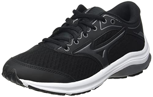 Mizuno Wave Rider 25 Jr Straen-Laufschuh, Black Mshadow Qshade, 38 EU von Mizuno