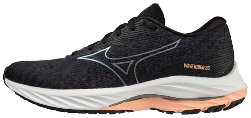 Mizuno Damen Wave Rider 26 Laufschuh, Odyssey Grey/Quicksilver, 37.5 EU von Mizuno