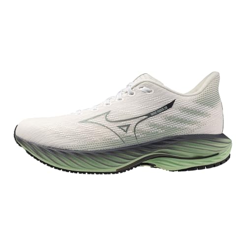 Mizuno Wave Rider 28 Herren-Laufschuh, Schneewittchen-frostiges Grün, 11.5 von Mizuno