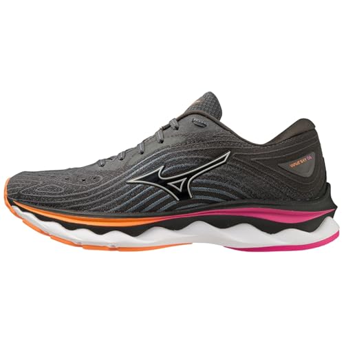 Mizuno Wave Sky 6 Straßenlaufschuhe für Frauen Schwarz Pink Orange 37 EU Mizuno Wave Sky 6 Straßenlaufschuhe für Frauen Schwarz Pink Orange 37 EU von Mizuno