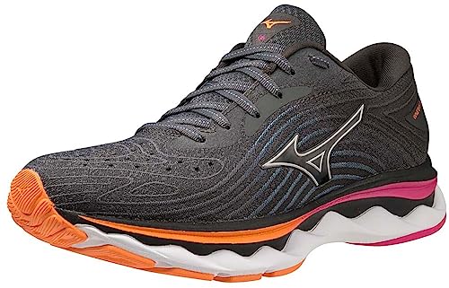 Mizuno Wave Sky 6 Straßenlaufschuhe für Frauen Schwarz Pink Orange 40.5 EU von Mizuno