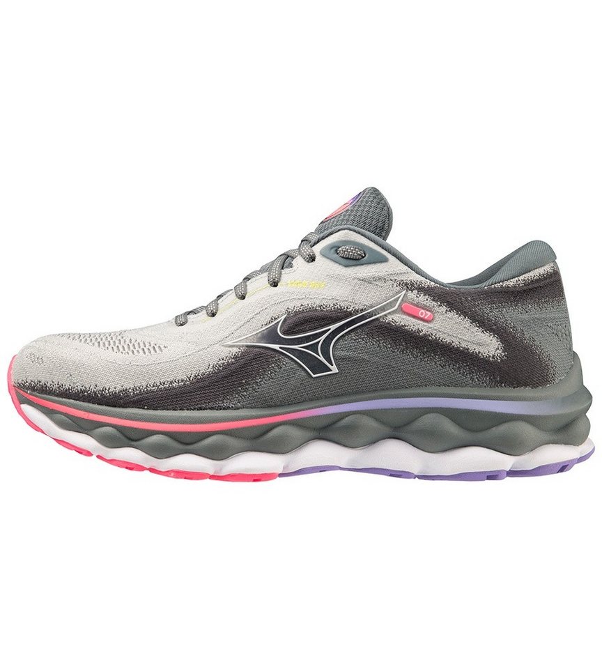 Mizuno Wave Sky 7 (Dämpfung) hellgrau Damen Laufschuh von Mizuno