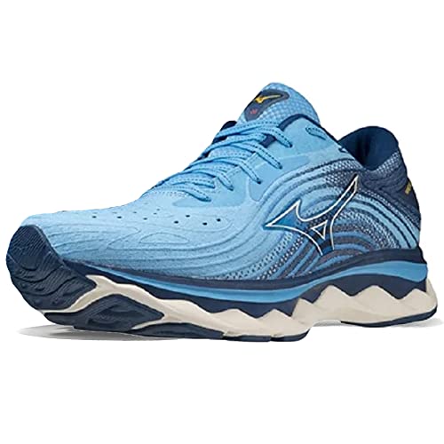 Mizuno Wave Wave Sky 6 Straßenlaufschuhe für Männer Blau Grau 41 EU von Mizuno