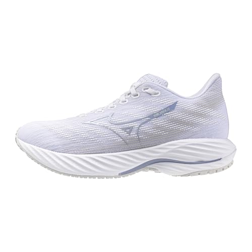 Mizuno Women's Wave Rider 28 Running Shoe, White-Nimbus Cloud, 40.5 EU von Mizuno