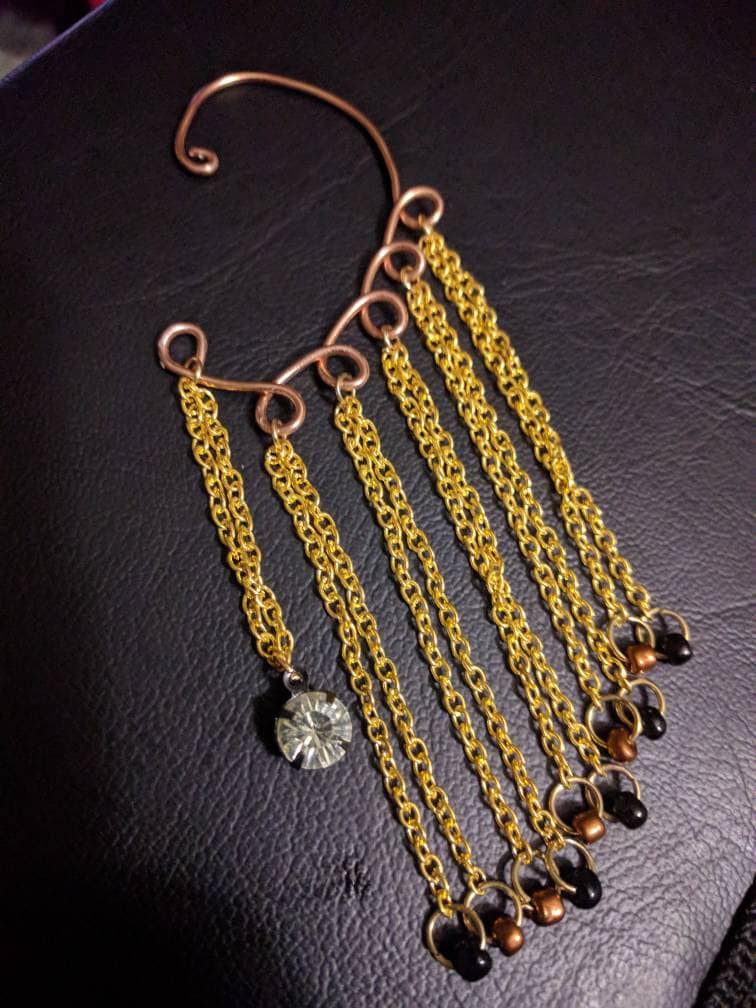 Goldkette Ohr-Manschette Goldkette Ohr-Manschette von MizzKatsCreations