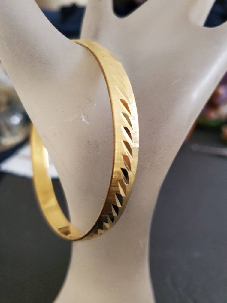 Vintage Monet Armband Vergoldet Armreif von MjMirage