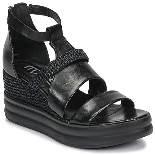 Mjus Bellanera Sandalen/Sandaletten Damen Schwarz - 38 - Sandalen/Sandaletten Shoes von Mjus