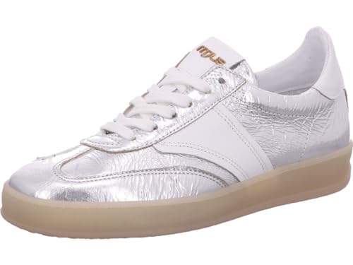 Mjus Damen Low Sneaker Silber Glattleder, Größe:41, Farbauswahl:Silber/Platin von Mjus