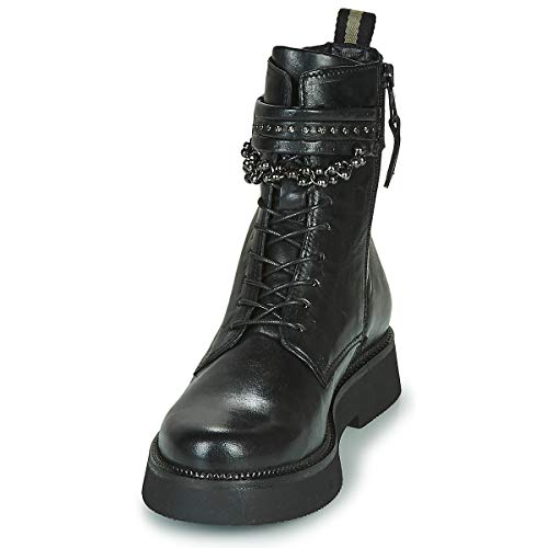 Mjus Triple Strap Stiefelletten/Boots Damen Schwarz - 38 - Boots Shoes von Mjus