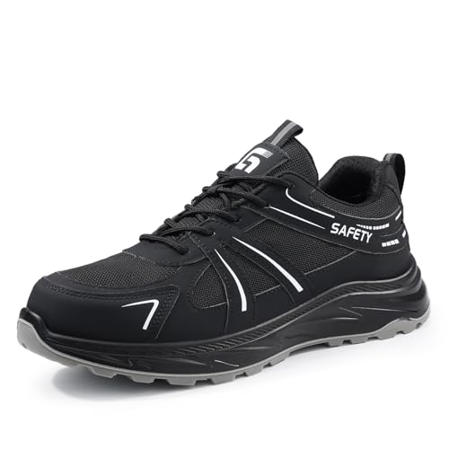 MlYJmer Arbeitssicherheitsschuhe Herren Stahlkappe Anti-Smash Schutzschuhe Pannensichere Schuhe,Schwarz,37 EU MlYJmer Arbeitssicherheitsschuhe Herren Stahlkappe Anti-Smash Schutzschuhe Pannensichere Schuhe,Schwarz,37 EU von MlYJmer