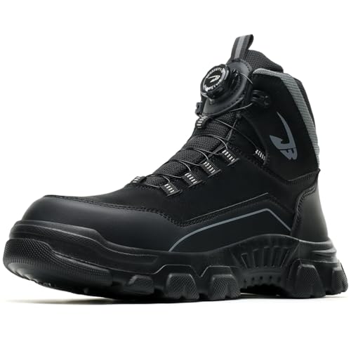 MlYJmer Arbeitsstiefel Sicherheitsschuhe Herren Stahlkappenschuhe Pannensichere Turnschuhe Frauen rutschfeste Arbeitsstiefel,Schwarz,41 EU MlYJmer Arbeitsstiefel Sicherheitsschuhe Herren Stahlkappenschuhe Pannensichere Turnschuhe Frauen rutschfeste Arbeitsstiefel,Schwarz,41 EU von MlYJmer