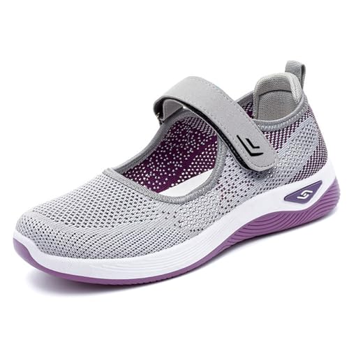 MlYJmer Atmungsaktive Mesh-Wanderschuhe für Damen Stricken Leichte Bequeme Freizeitschuhe,Grau,39 EU MlYJmer Atmungsaktive Mesh-Wanderschuhe für Damen Stricken Leichte Bequeme Freizeitschuhe,Grau,39 EU von MlYJmer