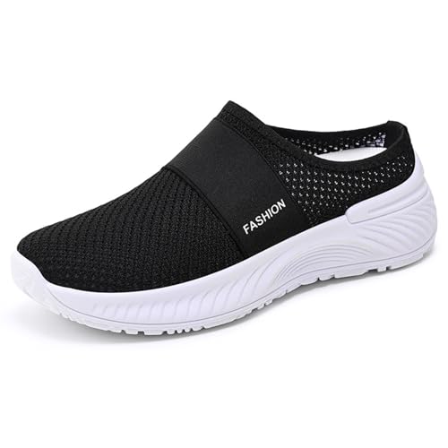 MlYJmer Damen Pantoletten Slip On Wanderschuhe, Sommer atmungsaktive leichte Strickschuhe,Schwarz,38 EU MlYJmer Damen Pantoletten Slip On Wanderschuhe, Sommer atmungsaktive leichte Strickschuhe,Schwarz,38 EU von MlYJmer
