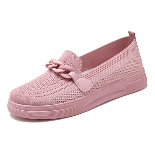 MlYJmer Damen Sneakers Atmungsaktives Mesh Bequem Casual Slip-On Loafer Wanderschuhe,Rosa,38 EU MlYJmer Damen Sneakers Atmungsaktives Mesh Bequem Casual Slip-On Loafer Wanderschuhe,Rosa,38 EU von MlYJmer