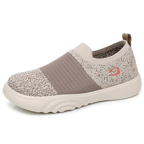 MlYJmer Frauen Casual Pantoletten Flache Hausschuhe Sommer Damen Canvas Bequeme Schuhe,Braun,39 EU von MlYJmer