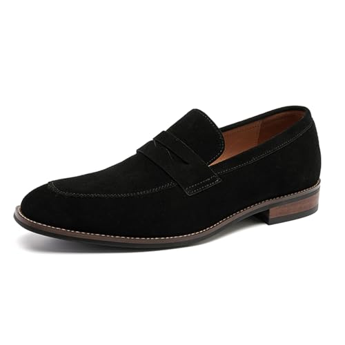 MlYJmer Herren Mokassins Halbschuhe Weiche Bootsschuhe Freizeitsschuh Loafers Anzugschuhe Business-Schuhe,Schwarz,44 EU von MlYJmer