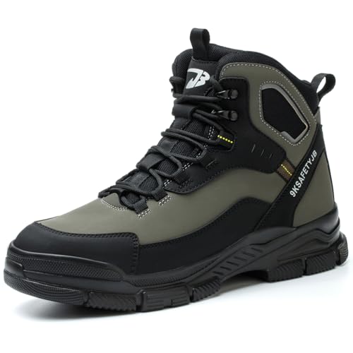 MlYJmer Sicherheitsstiefel Herren Damen Arbeitsschuhe mit Stahlkappe Sicherheitsschuhe Hoch Leicht Stahlkappenschuhe,Schwarz,47 EU MlYJmer Sicherheitsstiefel Herren Damen Arbeitsschuhe mit Stahlkappe Sicherheitsschuhe Hoch Leicht Stahlkappenschuhe,Schwarz,47 EU von MlYJmer