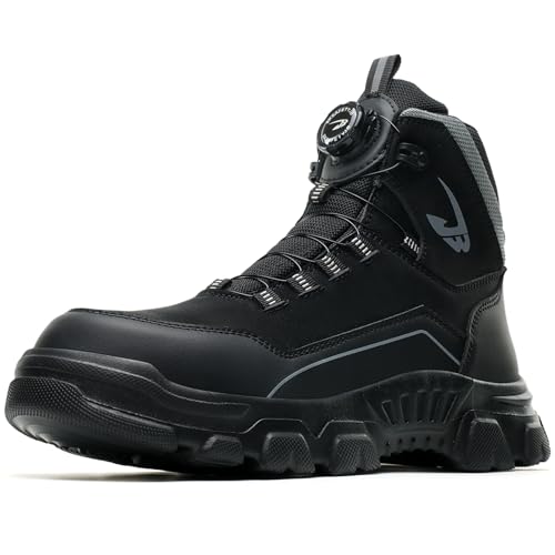 MlYJmer Sicherheitsstiefel Herren Stahlkappe Arbeitsstiefel Anti-Smash Stichfeste Schutzschuhe Komfortabler Herrenstiefel,Schwarz,41 EU MlYJmer Sicherheitsstiefel Herren Stahlkappe Arbeitsstiefel Anti-Smash Stichfeste Schutzschuhe Komfortabler Herrenstiefel,Schwarz,41 EU von MlYJmer