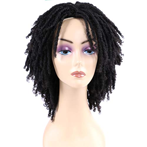 Perücke flechten, 6 Zoll Perücke schwarze Frauen, Braids Perücken Afro Curly Synthetic Hair Braiding Perücke Afrikanische Frisur, kurze lockige Perücken Natural Crochet Perücke flechten, 6 Zoll Perücke schwarze Frauen, Braids Perücken Afro Curly Synthetic Hair Braiding Perücke Afrikanische Frisur, kurze lockige Perücken Natural Crochet von Mliu
