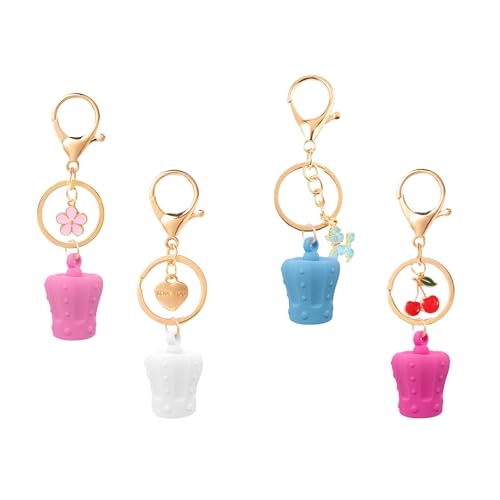 4pcs Lip Gloss Schlüsselbund Clips Metall Travel Accessoires Sicherer Benötigen Kein Werkzeug Multiscenario Verwendung Für Fitnessstudienbüro Tragbarer Lippenbalsam Schlüsselbund von Mllepjdh