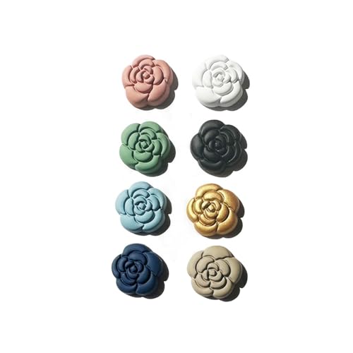 8 Paare Multi Gebrauch Hijab Magnetnadel Camellia Formen Schalbrosche Orament von Mllepjdh