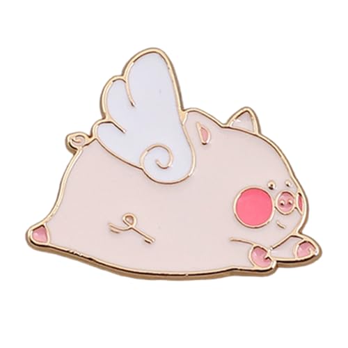 Animal Brosche Pin Cartoon Revers Kleidung Schmuck Fliegendes Schwein Geeignet Für Tägliche Party Tragen Schwein Animal Brosche Pin Cartoon Revers Kleidung Schmuck Fliegendes Schwein Geeignet Für Tägliche Party Tragen Schwein von Mllepjdh