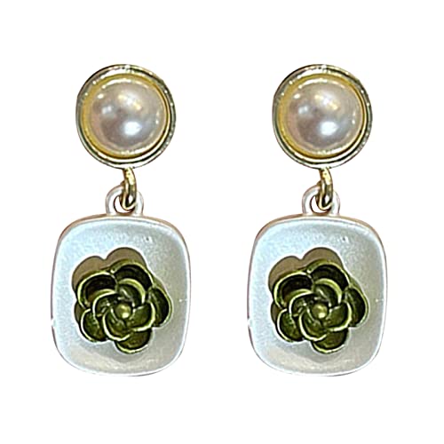 Blumenohrringe Bolzen Ohrringe Dangle Ohrringlegierung Party Schmuck Ohrhänger Für Mädchen Frau Leichtmetallohrohrstecker von Mllepjdh