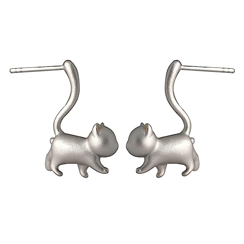 Bolzen Ohrringe Ohr Mode Schmuckkette Chokerlegierung Katze Pins Perfekte Geschenk Für Frau Mädchen Katze Ohrohrstecker von Mllepjdh