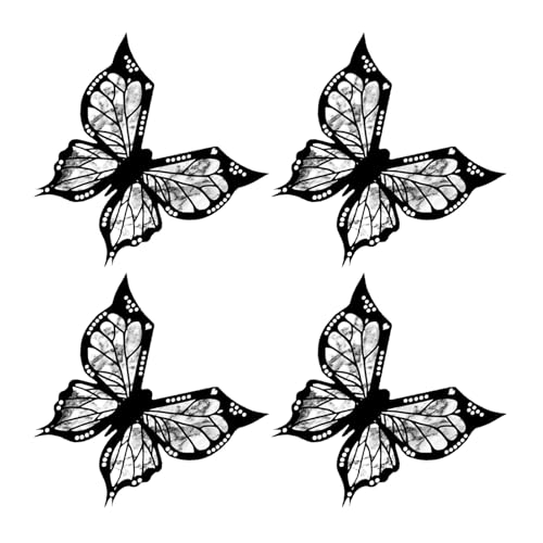 Butterfly Eyeliner Lidschatten Schablonen Schmetterling geflügelte Eyeliner Guide Vorlagen Werkzeug Professionelle Augen Make-up Werkzeug Schmetterling Schablonen für Eyeliner von Mllepjdh