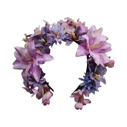 Charm Sturdy Stoffblumenkronen Kopfstück Tragbares Modezubehör Für Partys Liefert Dekoration Und Tägliche Trage Tägliche Haarverzierung von Mllepjdh