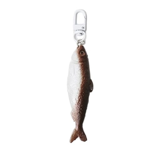 Einzigartige Haarspangen, Haarnadeln, getrockneter Fisch, Haarspange, Kopfbedeckung, simulierter gesalzener Fisch, Schlüsselanhänger für Damen, Taschenanhänger von Mllepjdh